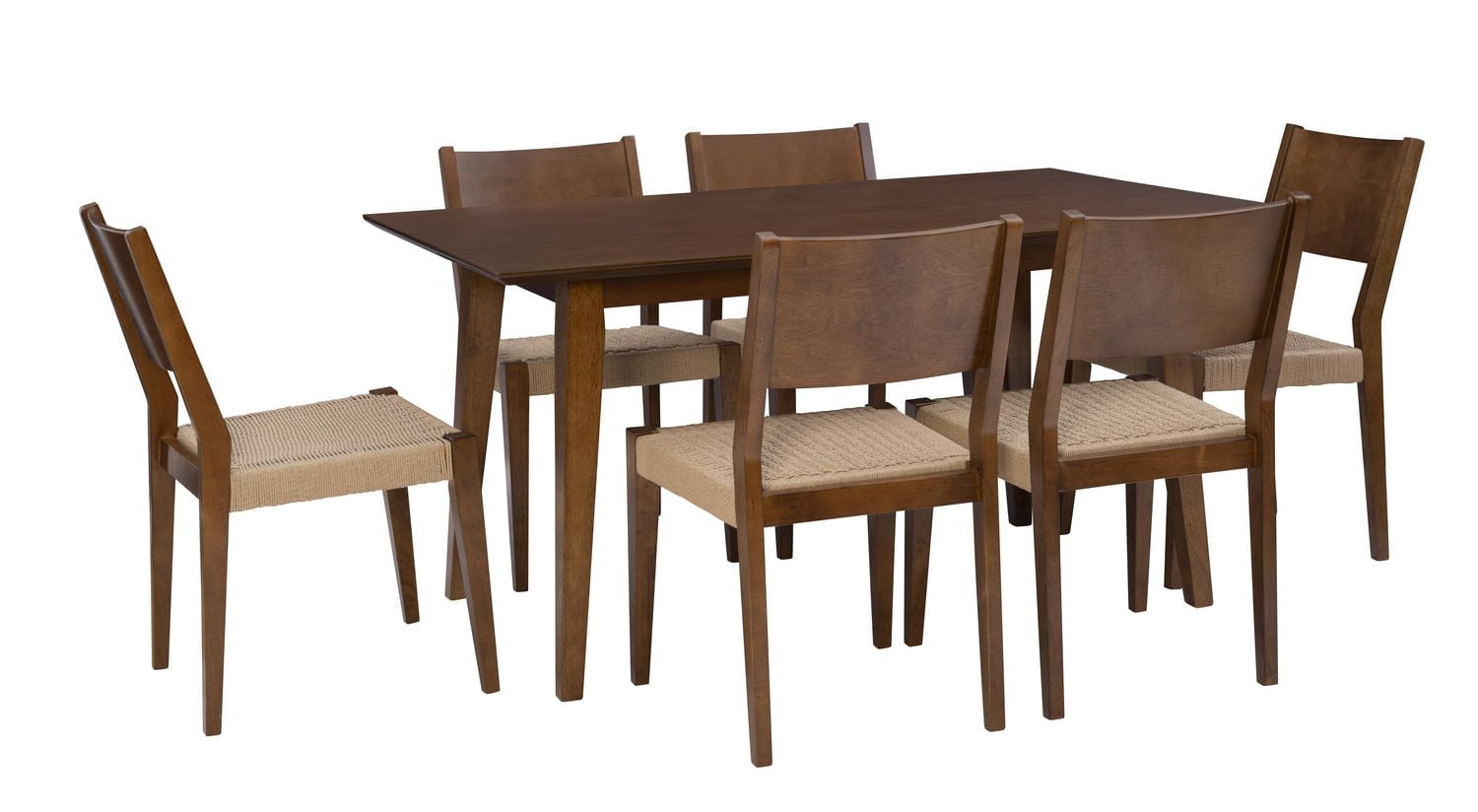 Parisi 7-Piece Dining Set, Brown