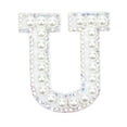 thumbnail image 1 of Clearance! Iron Cobble On Clothes AZ Sew Decorative Letter Cobble Glitter Letters Applique Rhinestone Pearl English Letters For DIY Craft Supplies, 1 of 4