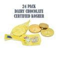 thumbnail image 2 of Izzy And Dizzy Gold (24 Pack) Chocolate Candy Coin - Hanukkah Gelt (Dairy), 2 of 2