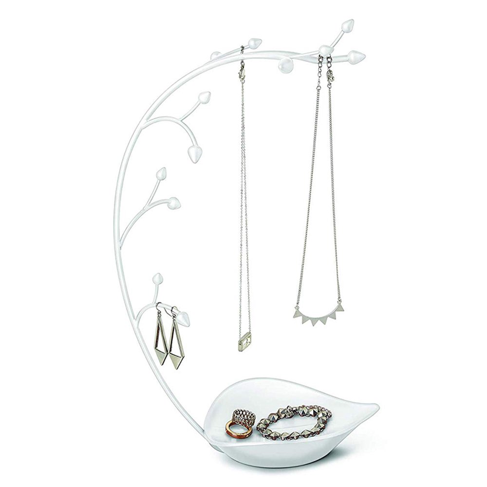 Umbra Umbra Orchid Jewelry Metallic Stand Organizer (White) 299340660