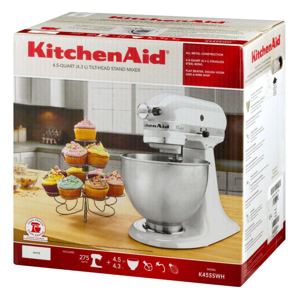 KitchenAid Classic Series 45 Quart Tilt Head Stand Mixer White