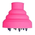 thumbnail image 1 of Difusor de silicona plegable para secador de pelo, ideal para cabello rizado, perfecto para viajes. Se adapta a boquillas de 4 a 48 cm (1,6 a 1,9 pulgadas). Color rosa., 1 of 5