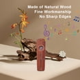 thumbnail image 4 of Sapele Wood Kazoo Musical Instrument for Adult Music Lovers, Gift Set with 2 Flute Films & 1 Washer – Handcrafted Wind Instrument for Music Enthusiasts (Available in Walnut, Maple, Pear Wood Options), 4 of 6