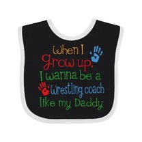 Inktastic Wrestling Coach Like Daddy Boys or Girls Baby Bib