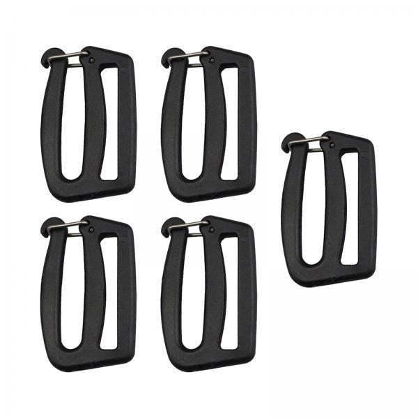 6x Gancho para Correa de Correas, Gancho a Presión, Hebillas de Correas de Liberación Rápida, Clips de Conexión para Equipos de Acampada, Accesorios D 6 piezas