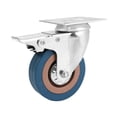 thumbnail image 4 of OULII Braked Casters PVC Flat Wheels with Silent Function for Trolley Chair 1Set, 4 of 6