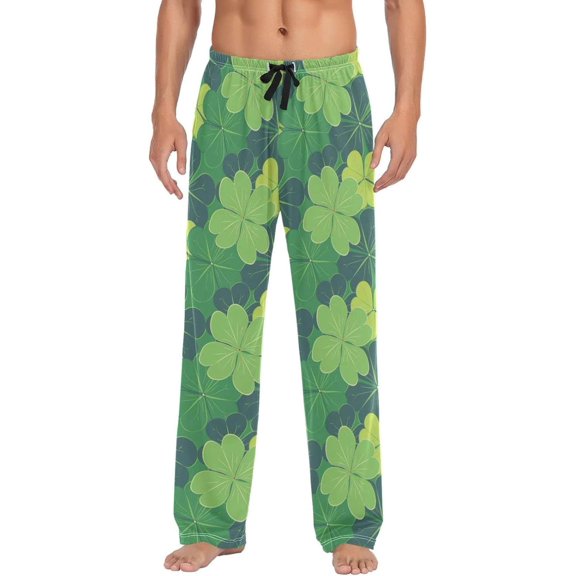 GZHJMY St. Patrick's Day Pajama Pants for Men, Lounge Pants Lightweight Men Pajama Bottoms with Drawstring Pockets, Christmas New Year Birthday Gifts, XX-Large