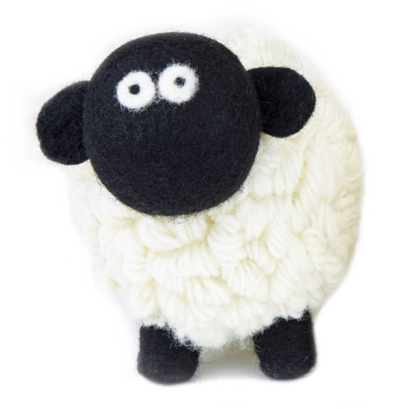 Collectible Knitted Sheep- Black Faced Mountain Sheep (Large)