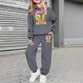 thumbnail image 2 of 67 Sweatshirt Kids,Boys Cartoon Graphic Print 2 Piece Tracksuit Set with Hooded Zipper Jacket and Jogger Pants Soft Casual Sportswear Outfit for Kids,67 Hoodie Kids,9-10 Years,Grey, 2 of 3