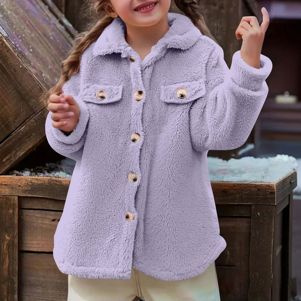 Cowsor Womens Fuzzy Fleece Jacket Button Down Sherpa Coats Casual Winter Warm Outwear with Pockets