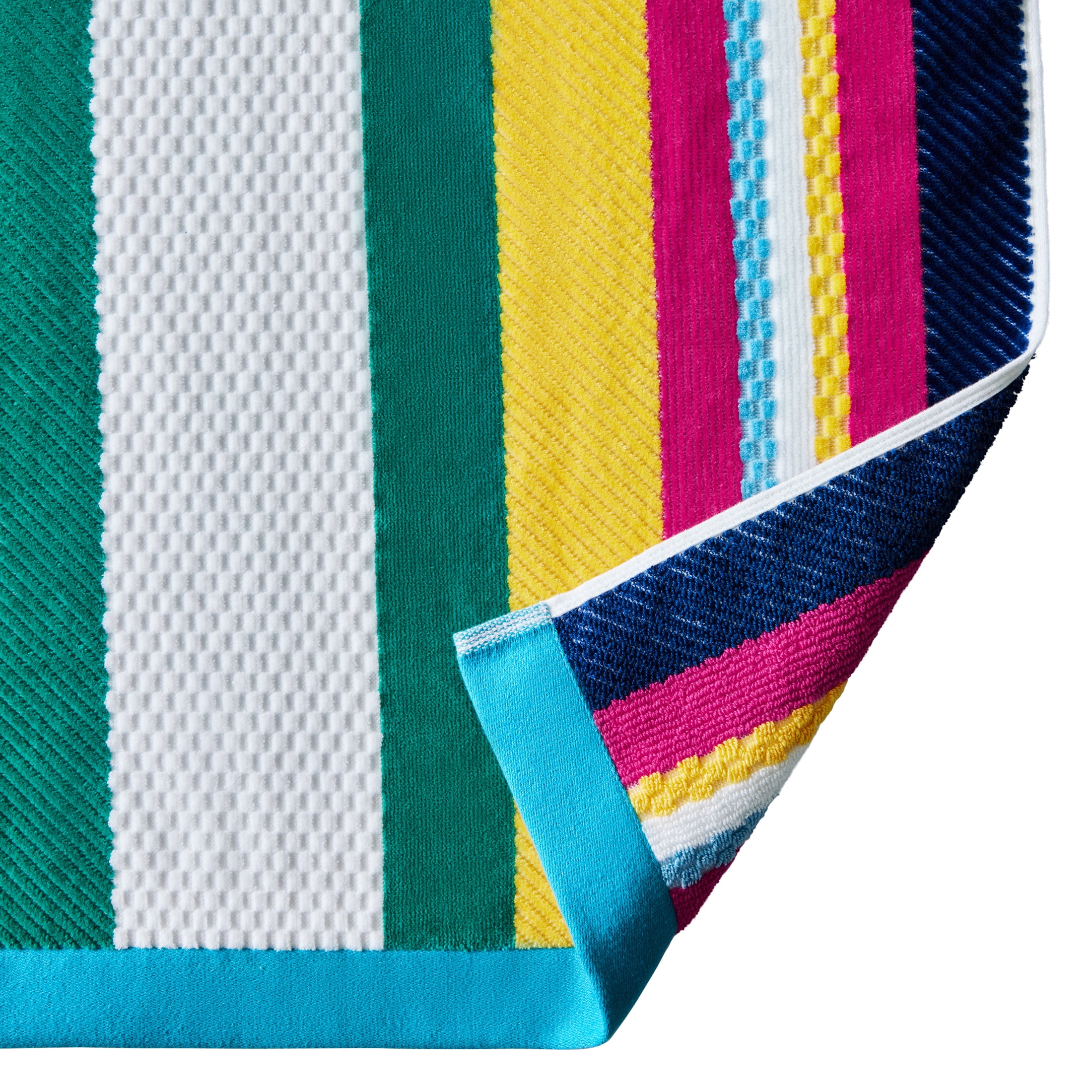 Better Homes & Gardens Coastal Perkins Striped Cotton-Blend Beach Towel