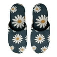 thumbnail image 5 of Daisy Bloom House Slippers for Woman Men Warm Fannel Slipper Non-Slip TPR Slides Slippers 9.5-10, 5 of 8
