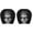 A, variant on 2PCS Ghost Face Headrest Covers, Scary Face Printing Auto Seat Universal Elastic Models Headrest Protector Cover Funny Decoration for Halloween Car Decorations & Vehicle Accessories(#A)