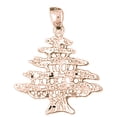 thumbnail image 1 of 14K Rose Gold Cedar Tree Pendant - 30 mm, 1 of 2