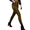 thumbnail image 3 of Leggings de mujer Pantalones de entrenamiento de cintura alta Pantalones de jogging Deportes casuales Medias activas Pantalones a cuadros, 3 of 5