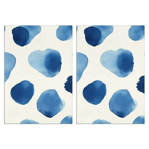 2 Pcs Funny Kitchen Towels,Blue and Grey Abstract Art Artwork Microfiber Dish Towels,Kitchen Tea Towels,Kitchen Towel Set (18" X 26")