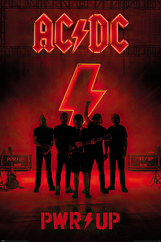 AC/DC - Music Poster (Power Up - Power Up) (Album Cover) (Size: 24