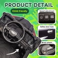 thumbnail image 5 of Track Seven 24V Kids Ride on Car, Electric UTV with Remote Control, Bluetooth, Music, 4-Wheel Suspension, Anti-Collision Bar, 14.6" Wide Single Seat, 24V Ride on Toy Car for Boys Girls Aged 3+, Black, 5 of 8