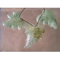 thumbnail image 3 of Hand Carved Green Prehnite Leaf Briolette 3 Bead Set 009885B, 3 of 3