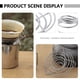 thumbnail image 3 of BRIGHTFUFU 2pcs Coffee Coffee Stands Coplas de embudo plegables Filtros de café de acero inoxidable, 3 of 7