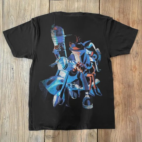 RARE Crash Bandicoot Back Print T-SHIRT S-5XL