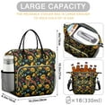 thumbnail image 5 of OBREWU Black Sunflower Womens Lunch Box for Work,Insulated Large Black Sunflower Lunch Bag for Women,Loncheras Para Mujer,Leakproof Adult Lunch Bag for Work,Beach,Travel,Picnic,Camping, 5 of 7