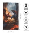 thumbnail image 2 of Kdxio Hand Towel Lava Dragon for Bathroom Kitchen Fingertip Bath Towels 27.5 x 16 Inch Home Hotel Gym Laundry Room, 2 of 5