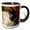 Black/White, variant on 3drose, African Pygmy Goat Portrait., 11oz Magic Transforming Mug
