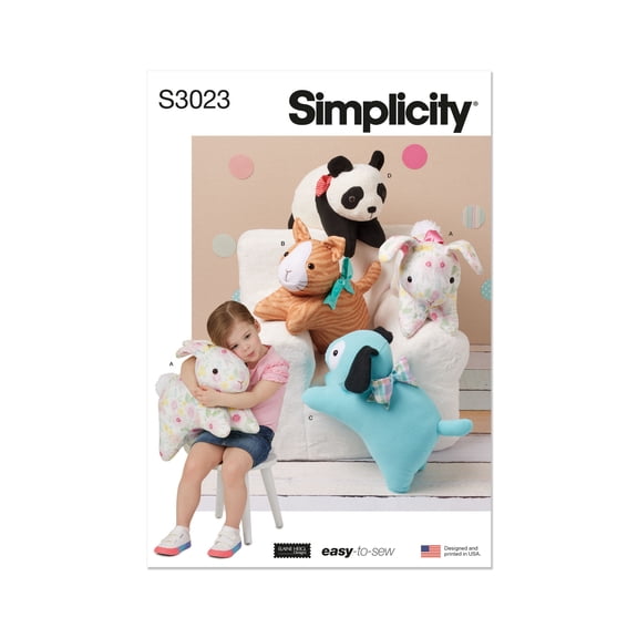 Simplicity Paper Sewing Pattern 3023 - Toys