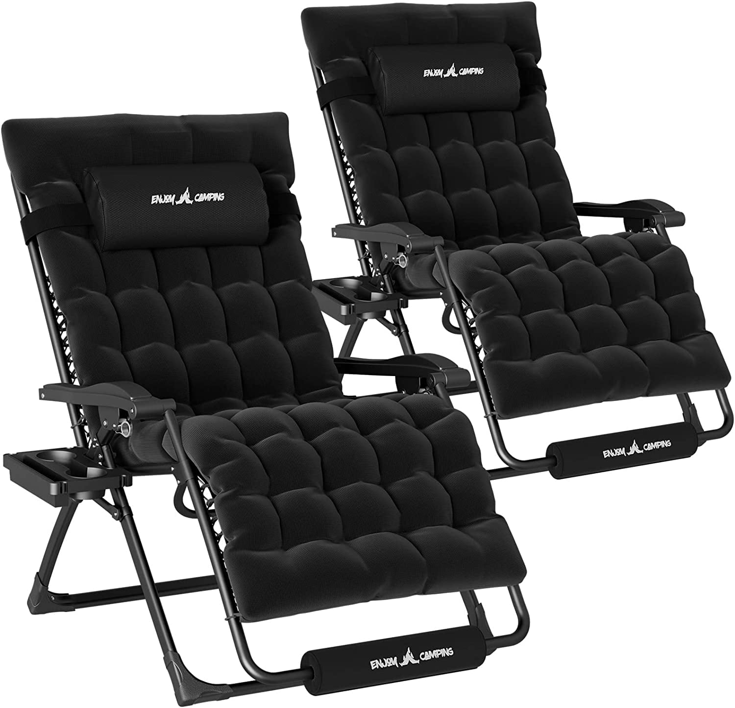 Techmilly Oversized Zero Gravity Chair Set of 2, 33In XXL Patio