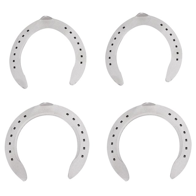 Kit Fer à Cheval en Alliage d'Aluminium Durable 4Pcs pour Accessoires d'Équitation