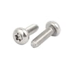 thumbnail image 2 of M3x10mm 304 Stainless Steel Pan Head Torx Socket Cap Security Screw 80pcs, 2 of 3