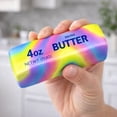 thumbnail image 4 of Butter Squeeze Toy Stress Relief Fidget Toys Ball Sensory Squishies for Easter Basket Stuffers, Party Favors Rainbow 4oz, 4 of 5