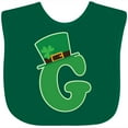 thumbnail image 3 of Inktastic Irish St Patricks Day Letter G Monogram Boys or Girls Baby Bib, 3 of 4
