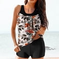 thumbnail image 1 of FcBaudy Womens Swimsuits Two Piece Swimsuit for Women Bathing Suit for Women Ladies Fashion Multicolor Flower Leaf Print Swimming Trunks Sling Women Split Swimsuit Women Swimsuit, 1 of 6