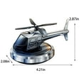 thumbnail image 2 of Blue Solar Powered Helicopter Car Air Freshener Metal Rotating Aroma Diffuser With Essential Oil For Vehicle Interior Decor 4.1 Inch, 2 of 4