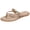Beige, variant on Berness Women’s Thong Sandals – Flat Slip-On Flip Flops with Gold Accent Strap, Casual Summer Comfort Sandals KARA Gold 10