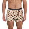 thumbnail image 1 of Balery Valentine'S Day Rose Calzoncillos bóxer para hombre, ropa interior de algodón suave y transpirable con cinturilla de nailon-Small, 1 of 5