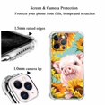 thumbnail image 4 of Sunflower Pig Case for iPhone 12 Pro,Aesthetic Art Design Pattern Soft Full TPU Bumper Cover, 4 of 5