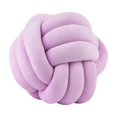 thumbnail image 1 of DOLITY Soft Knot Ball Pillow Round Handmade Throw Pillow for Office Living Room violet, 1 of 9