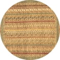 thumbnail image 1 of Ahgly Company Indoor Round Oriental Brown Modern Area Rugs, 8' Round, 1 of 4