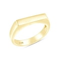 thumbnail image 2 of AFFY Stackable Unisex Signet Ring In 10k Yellow Gold, Ring Size-11.5, 2 of 3