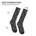 thumbnail image 2 of Lsque Watercolor Wildflower 1 Pattern Sport Compression Socks for Men & Women 15-20 mmHg Knee High Nurse Pregnant Running Medical and Travel Athletic, 2 of 6