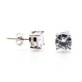 thumbnail image 2 of Empire Cove Sterling Silver Dipped Women's Jewelry Cubic Zirconia Stud Earrings, 2 of 5