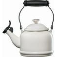thumbnail image 2 of Enamel On Steel Demi Tea Kettle with Metal Finishes, 1.25 qt, White, 2 of 3
