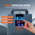 thumbnail image 5 of VEVOR Industrial Water Chiller, KH-6000, 200W Industrial Water Cooler Cooling System with Compressor 12 L Water Tank Capacity 7.8 L/Min Max Flow Rate, for CO2 Laser Engraving Machine Cooling Machine, 5 of 9