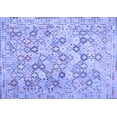 thumbnail image 1 of Ahgly Company Machine Washable Indoor Rectangle Southwestern Blue Country Area Rugs, 7' x 9', 1 of 4