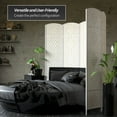 thumbnail image 3 of Red Lantern 7 ft. Tall Diamond Weave Room Divider - White - 4 Panel, 3 of 6