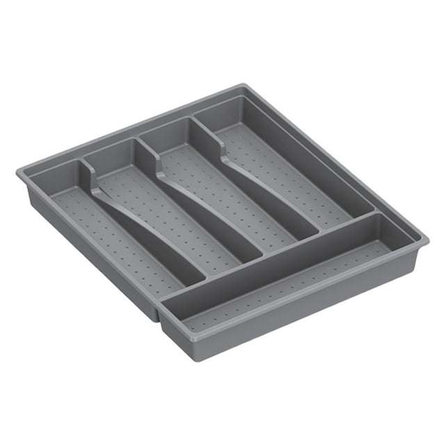 DOLITY Cutlery Silverware Tray Dining Essentials Duty Heavy Flatware Cutlery Holder Gray
