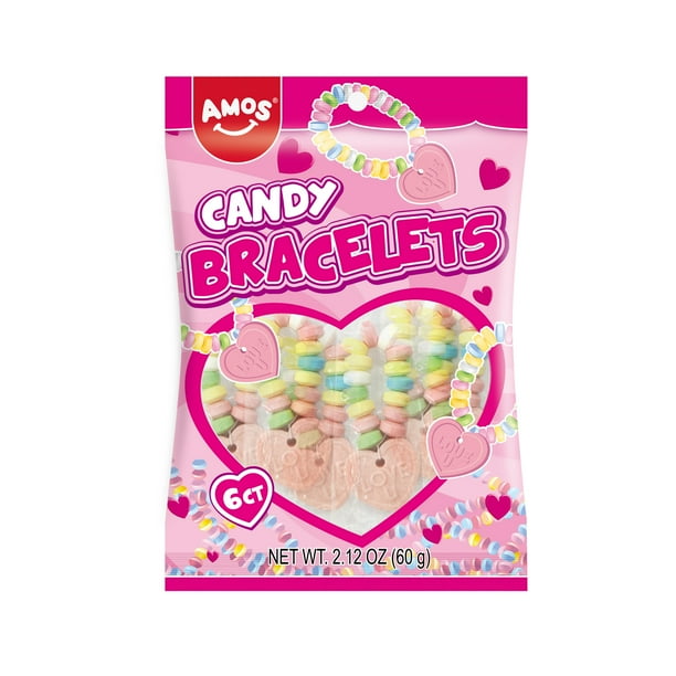 Amos Sweets Candy Bracelets, 2.12 oz, 6 CT